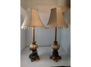 Pair Of Dazzling Lamps