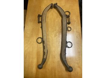 Antique Horse Harness With Brass Hardware & Knobs