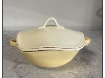 Vietri Of Italy Hand Crafted Baking & Serving Lidded Dish / Bowl With Lid