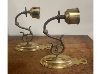 Brass Wall Candle Holders