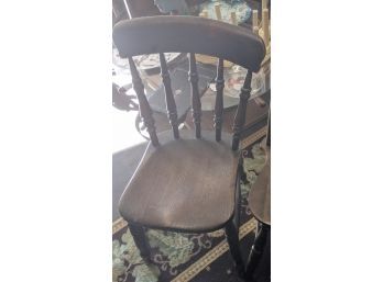 Sturdy Antique Oak Tavern Table Chair - Enjoy This Patina!