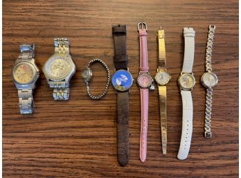 Lot Of Watches: Mickey Mouse, Barbie Doll, Harry Potter, Bulova, Geneva