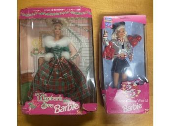 Special Edition Winters Eve Barbie & Walt Disney World Barbie