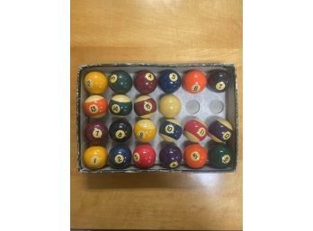 Aramith Of Belgium 22  Billiards Balls - # 1- 15 & White Cue Ball Plus Extra # 2 -7 Balls