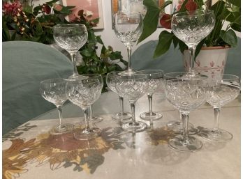 Cut Glass Champagne Glasses - Just In Time For New Years Eve