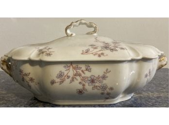 Limoges  Haviland Blue Flower Casserole Dish - Great Vintage Find