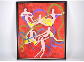 FABulous! Signed Original Acrylic On Canvas With A Nod To Matisse