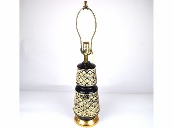 Good Looking MCM Gold Flecked Ceramic Lamp