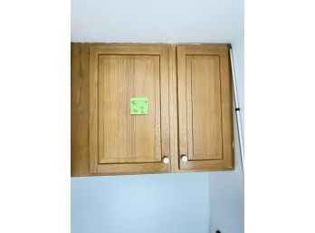 A Pair Of Wood Cabinets (1 Of 2)