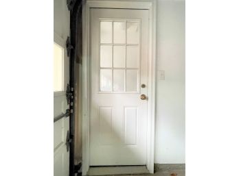 A Metal Exterior Door W 3/3 Window