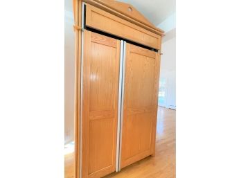 A Wood Paneled, Sub Zero Refrigerator, Model 532