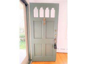 4 'gothic' Lite Metal Front Door With Glass Sidelights Doorframe