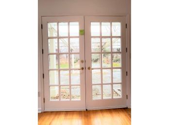 A Pair Of Exterior Wood French Doors(#3) Some Rot