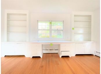 A Custom Built-in Desk, Cabinets & Bookcases