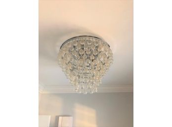 A Decorative Glass Ball Ceiling Mounted Light