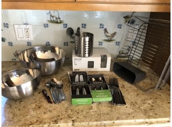 A Set Of Stainless Steel Utensils And More - Many New In Packaging