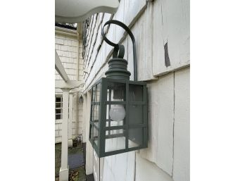 A Set Of 3 Metal Exterior Lanterns - Main House