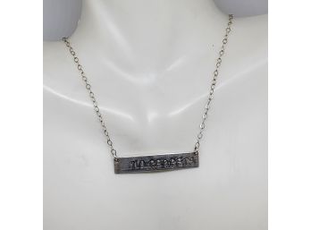 Silvertone Fashion ' No Regrets' Necklace