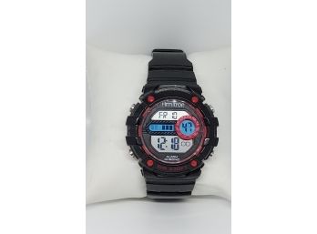 Black And Pink Armitron Digital Watch