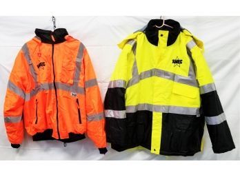 Two Class 3 High Visibility Jackets -Sizes 3X & 3XL