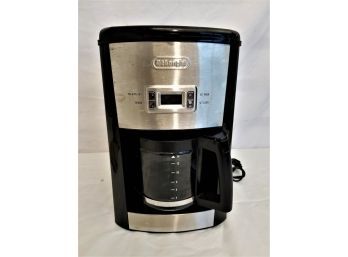 Delonghi Programmable Timer Black & Stainless 14 Cup Coffee Maker Model DC312T