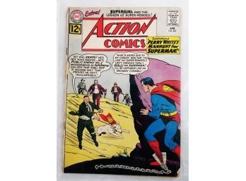 Action Comics DC Superman #287 Comic Book - April 1962 Featuring 'Perry White's Manhunt For Superman'