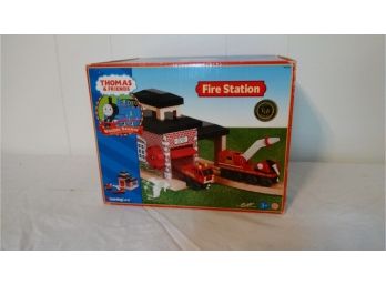 Thomas & Friends:  Wooden Railway - Fire Station - Includes Fire Train & Truck