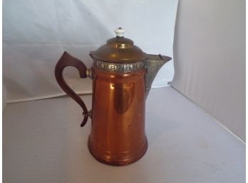 Old Copper And Brass Tea Pot