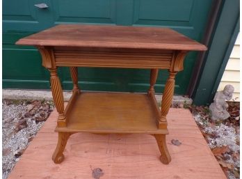 Victorian Table With Drawer