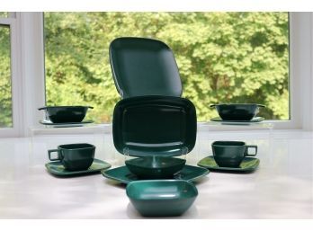 Retro Vintage Green Arrowhead Brookpark Melmac Dinnerware Set (PICK UP #1)