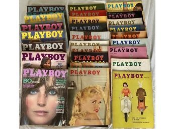 1958 & 1959 Playboy Magazines 20 Issues - 1980 Year Has 8 Issues