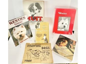 Lot Of Dog Books &  1941 ' Drawing Dogs' Instructional Book