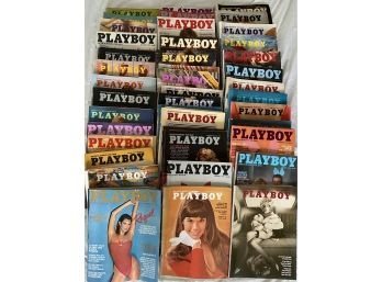 Lot Of 42 Playboy Magazines From The 1970'S Decade Lot # 2  (READ Description)