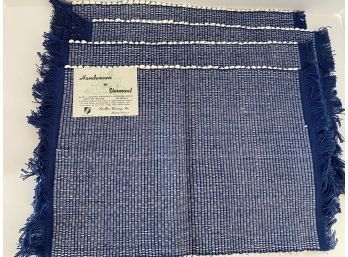 NWT New Old Stock Handwoven In Vermont 64' Table Runner & 4 Matching Place Mats Vermont Weaving Inc.