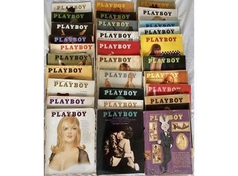 Lot Of 30 Playboy Magazines From The 1960's Decade Lot # 1 ( READ Description)