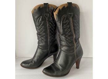 1970-80's  Vintage Women's Western Cowgirl High Heel Boots 'Cassy' Size 8 B
