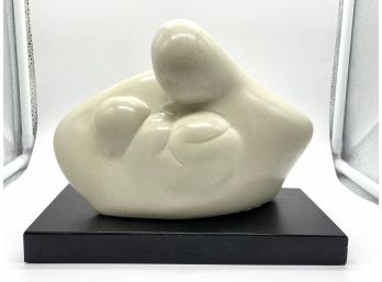 Vintage Abstract Alva Museum Replica Mother & Child Sculpture