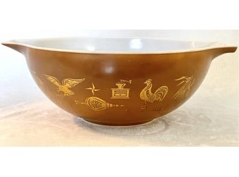 Vintage Pyrex Federal Eagle Casserole Bowl