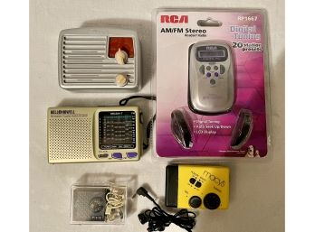 Lot Of Five Assorted Radios