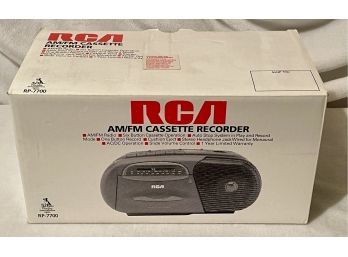 New In Box - RCA - RP-7700 AM/FM Cassette Recorder