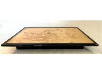 Vintage Lacquered Burl Top Tray