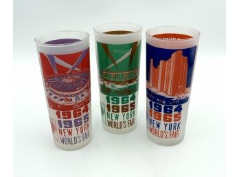 Set Of Vintage 1964 Worlds Fair Glasses