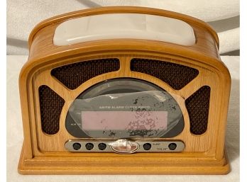 RCA - Victory Real Wood W/ Wood Veneer Alarm Clock Radio - Working