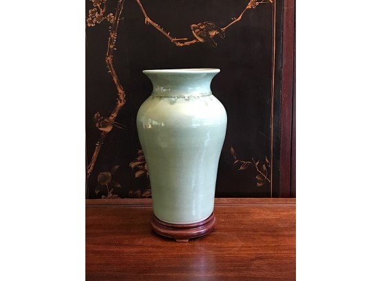 Handmade Mint Green Porcelain Vase
