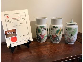 Three Antique Porcelain Jars