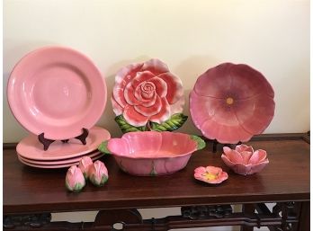 More Rose Dishes And Serving Pieces