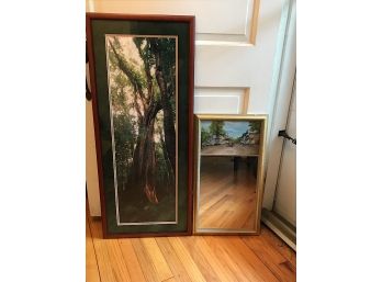 Woodsy Framed Print And New Canaan Mirror