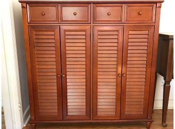 Hutch With Louvered Doors