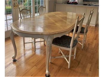 Century Country French Style Table And Four Chairs