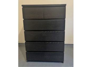 Six Drawer Black Pained Chest